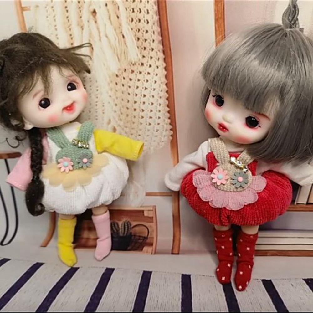 Quần Yếm Cotton Màu Cầu Vồng Cho Búp Bê Tỉ Lệ 1 / 12