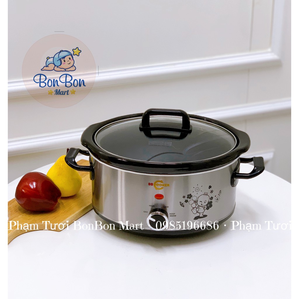 NỒI NẤU CHẬM BB COOKER 3.5l HÀN QUỐC- CHÍNH HÃNG- BH 1 NĂM