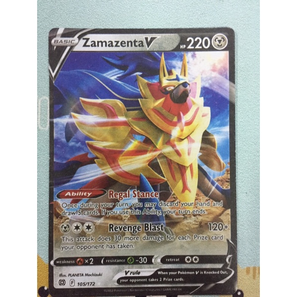 01 thẻ bài Pokemon Brilliant Stars V