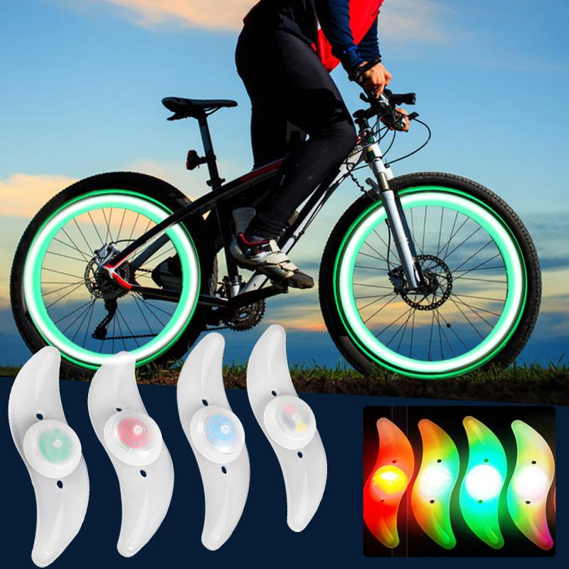 Đèn led gắn căm xe đạp HDOORLINK 3 chế độ chiếu sáng chống nước an toàn cho trẻ em