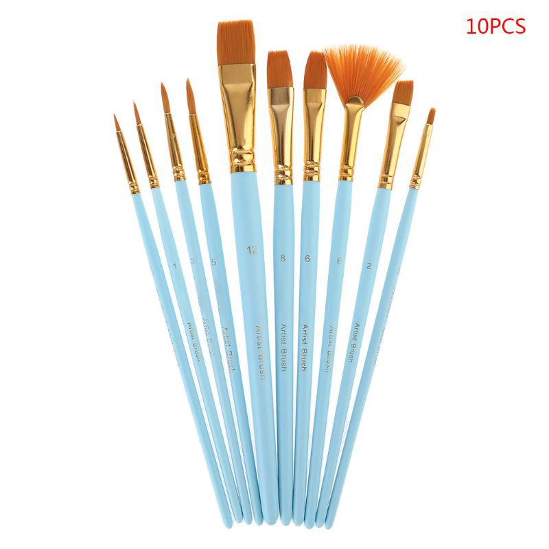 Set 10 Cọ Vẽ Tranh Sơn Dầu Chuyên Nghiệp