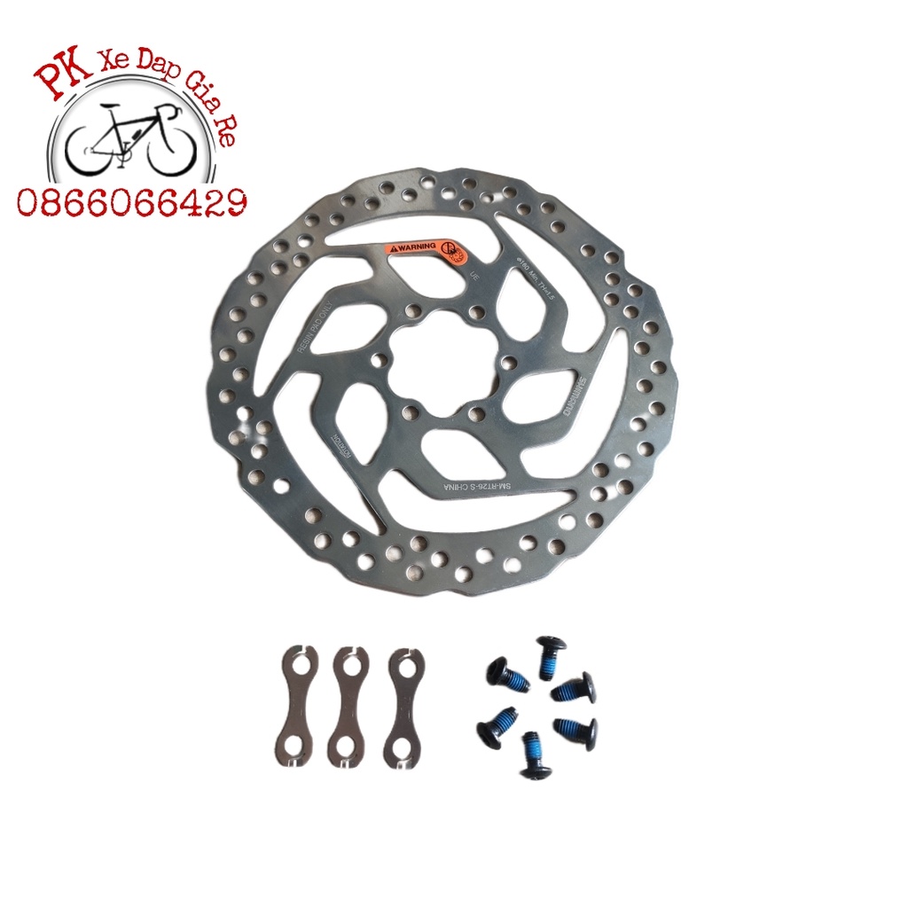 Đĩa phanh xe đạp Shimano SM-RT26-S 160mm, Đĩa phanh SHIMANO chính hãng