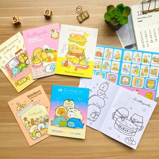 Tô màu+sticker sáng tạo học sinh anime hoạt hình