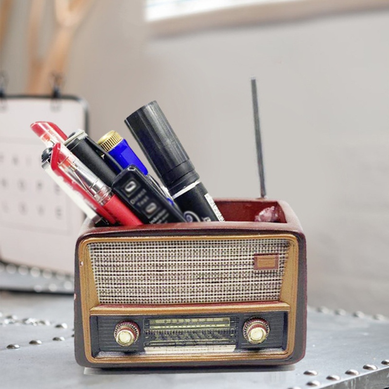 Chậu Trồng Cây Hình Radio Phong Cách Retro