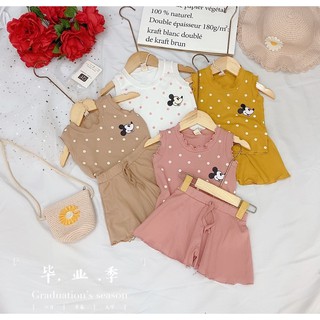 Set Mickey chấm bi cực xinh cho bé