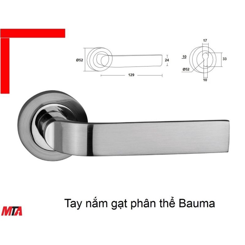 [Mã 44LIFESALE giảm 10% đơn 99K] PHỤ KIỆN CỬA BAUMA HAFELE BM055 MSP 905.99.086 TAY GẠT PHÂN THỂ&lt;br&gt;