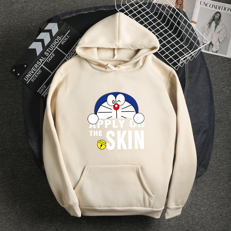 Áo Hoodie Nữ Tay Dài In Hình Doraemon Dễ Thương 7 Màu Lựa Chọn