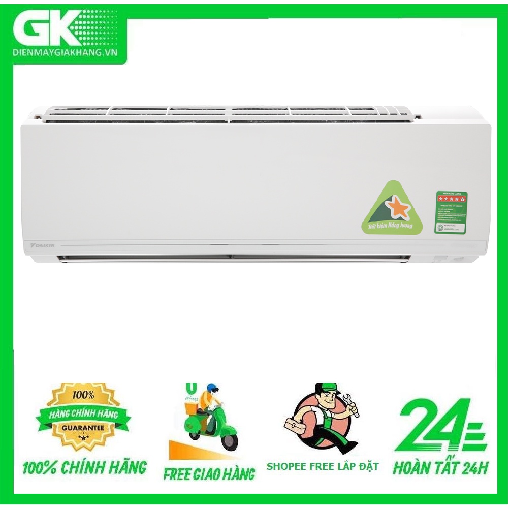 ATKC35UAVMV - MIỄN PHÍ CÔNG LẮP ĐẶT- Máy lạnh Daikin Inverter 1.5 HP ATKC35UAVMV