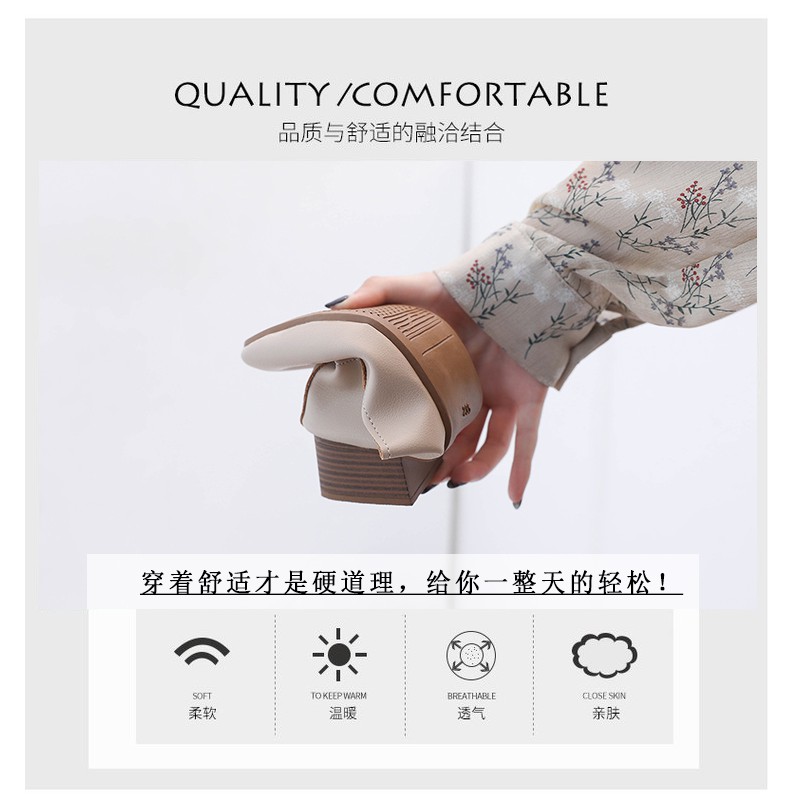 Giày Búp Bê Nữ Gót Vuông Thời Trang Hàn 2021 | BigBuy360 - bigbuy360.vn