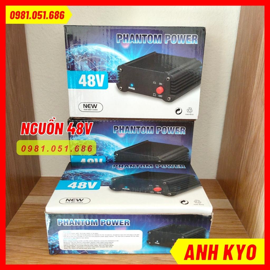 Nguồn Phantom 48V Dùng Kết Hợp Mic PC-K200, PC-K320, SM-8B, PC-K600... BH 6 tháng