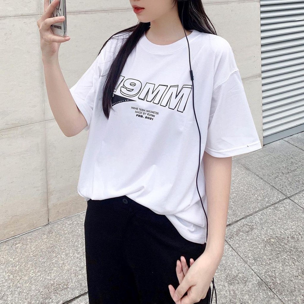 Áo Thun Tay Lỡ 19MM V1 NINE TEEN MILIMETER Form Rộng Ulzzang Unisex
