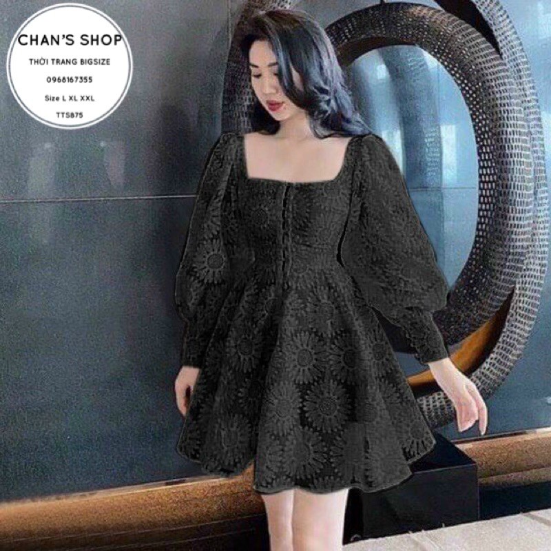 Bigsize ĐẦM REN HOA CÚC
