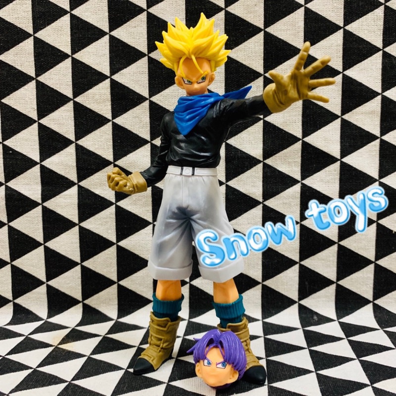 Mô hình Dragon Ball - mô hình nhân vật trunk 2 đầu, có thể đổi đầu cho nhau - Cao 19cm