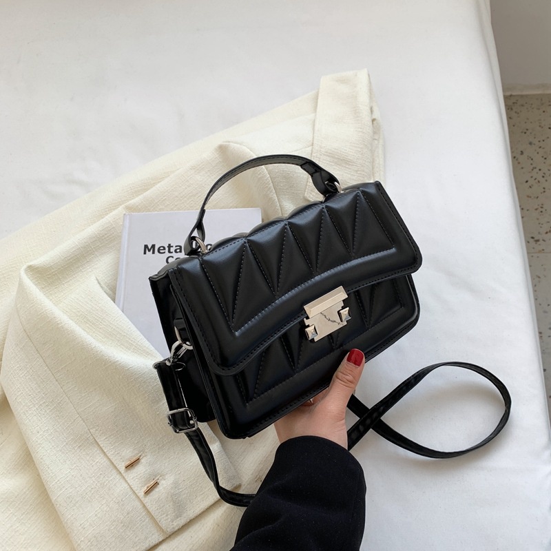 Túi Đeo Vai Hình Vuông Màu Trơn Phong Cách retro Thời Trang 2022 Cho Nữ