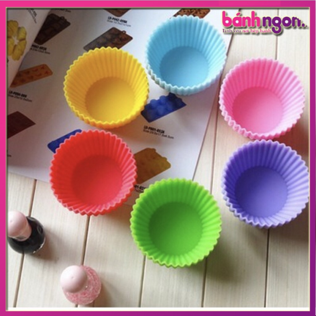 Khuôn silicon cupcake tròn 7cm