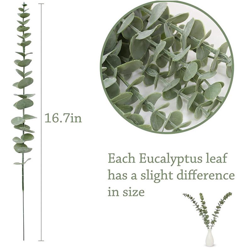 Bó Hoa Bạch Đàn Giả 6 Kiểu Trang Trí Phòng Khách