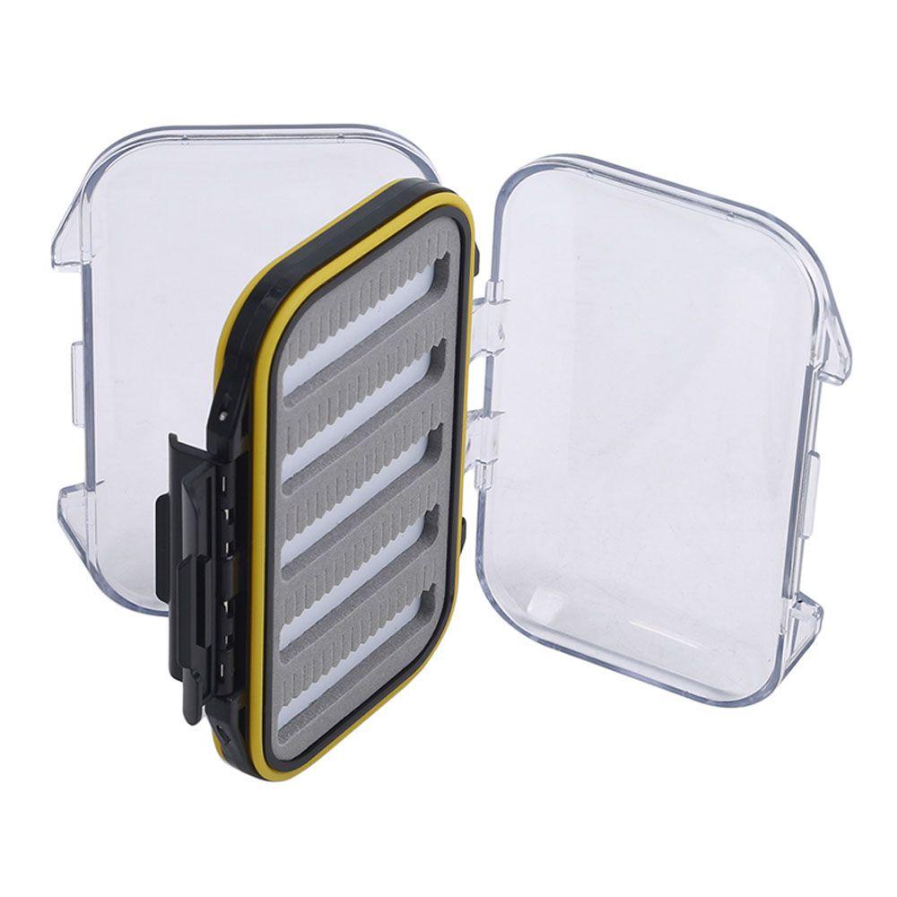 VANES1 Portable Fishing Box Double-side Bait Case Fishing Tool Fishing Tackle Box Spoon Hooks Baits Case Waterproof Fishing Accessories Lure Storage Box Fly Lures Box Bait Accessories/Multicolor