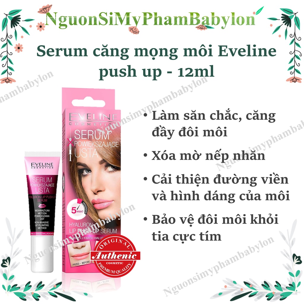 Serum môi Eveline làm dày đầy môi và căng mọng