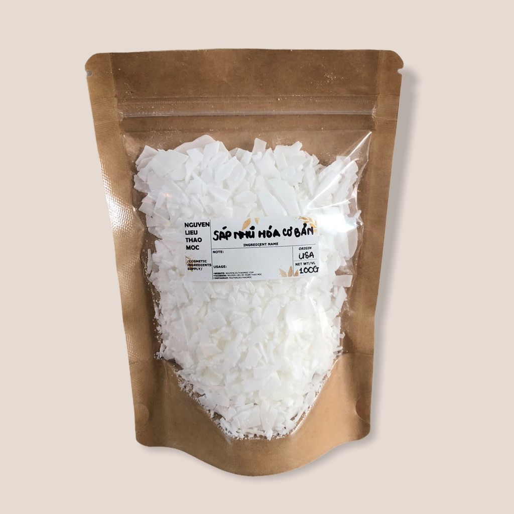 Sáp nhũ hóa cơ bản - Emulsifying Wax 100G