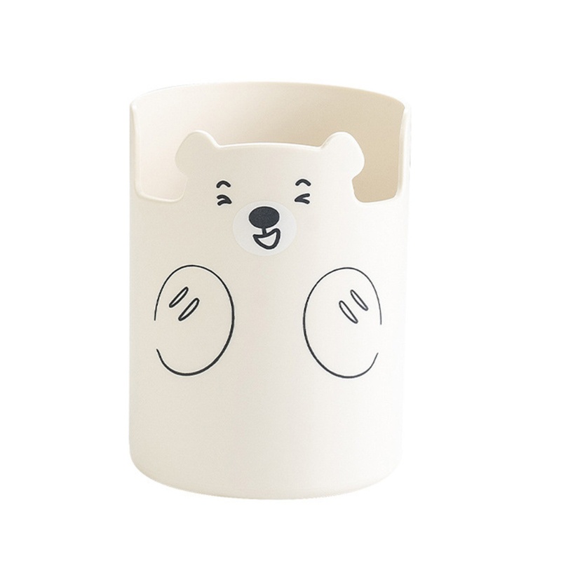 Hộp đựng bút/ cọ trang đIểm đa năng hình gấu dễ thương chất lượng cao dành cho nữ