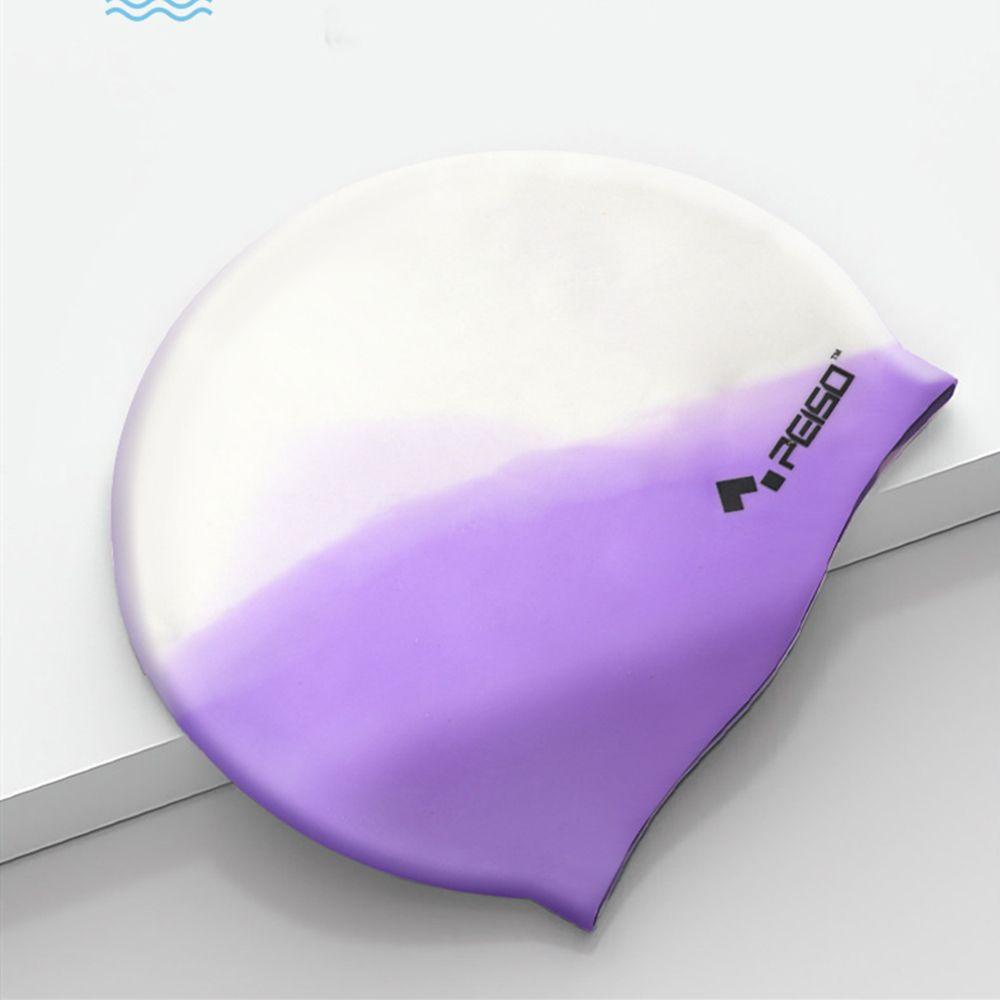 Mũ Bơi Silicone Co Giãn Thoải Mái Màu Sắc Ngẫu Nhiên Phong Cách Thể Thao Cho Nam Và Nữ