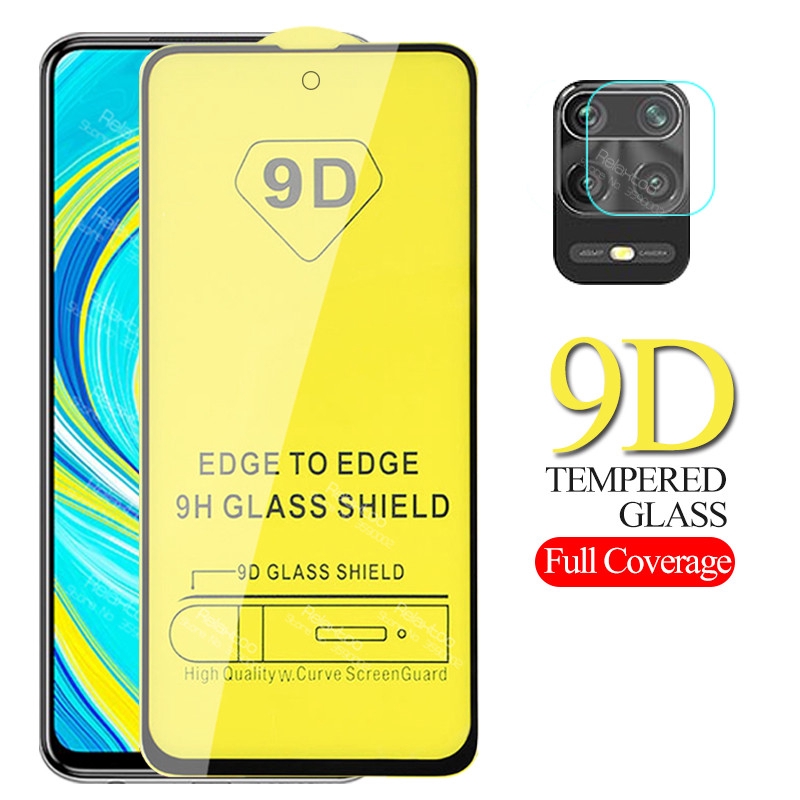 Kính Cường Lực 9d Bảo Vệ Camera 2 Trong 1 Cho Xiaomi Redmi Note9 Pro Max 9s