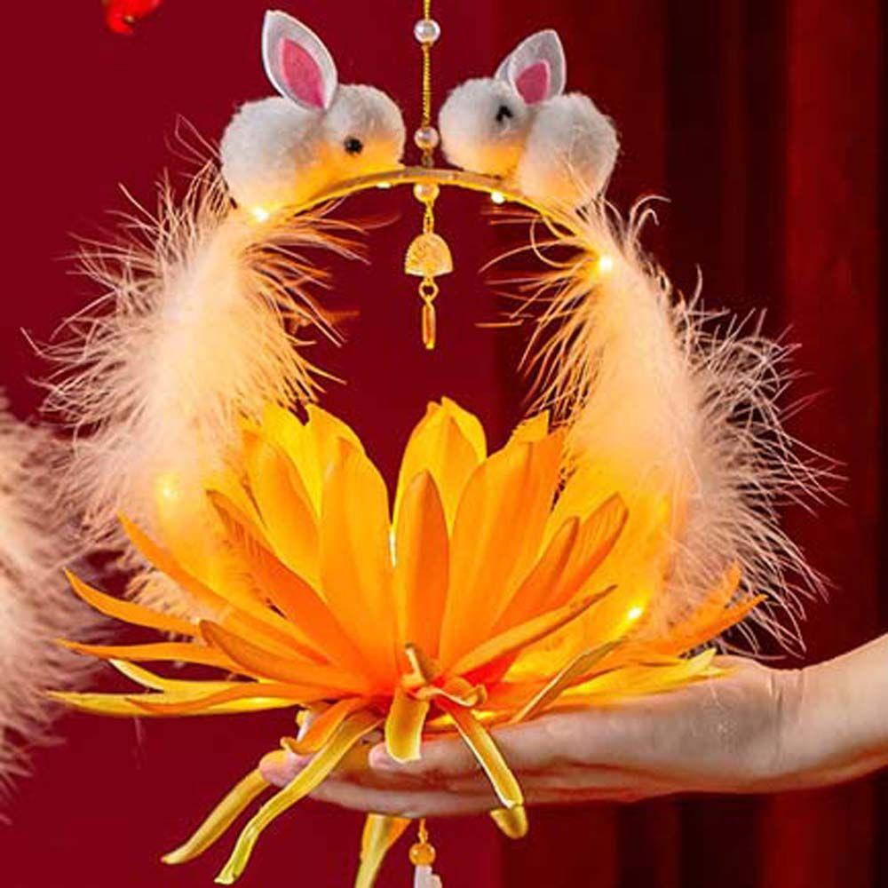 Lồng Đèn Hình Thỏ Dễ Thương Trang Trí Nhà Cửa DIY