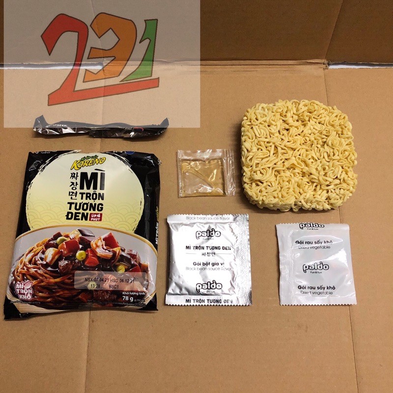 [Mã GROXUAN1 giảm 8% đơn 150K] [75g-Úp Ăn Liền] Mỳ Trộn Tương Đen Koreno Paldo | BigBuy360 - bigbuy360.vn