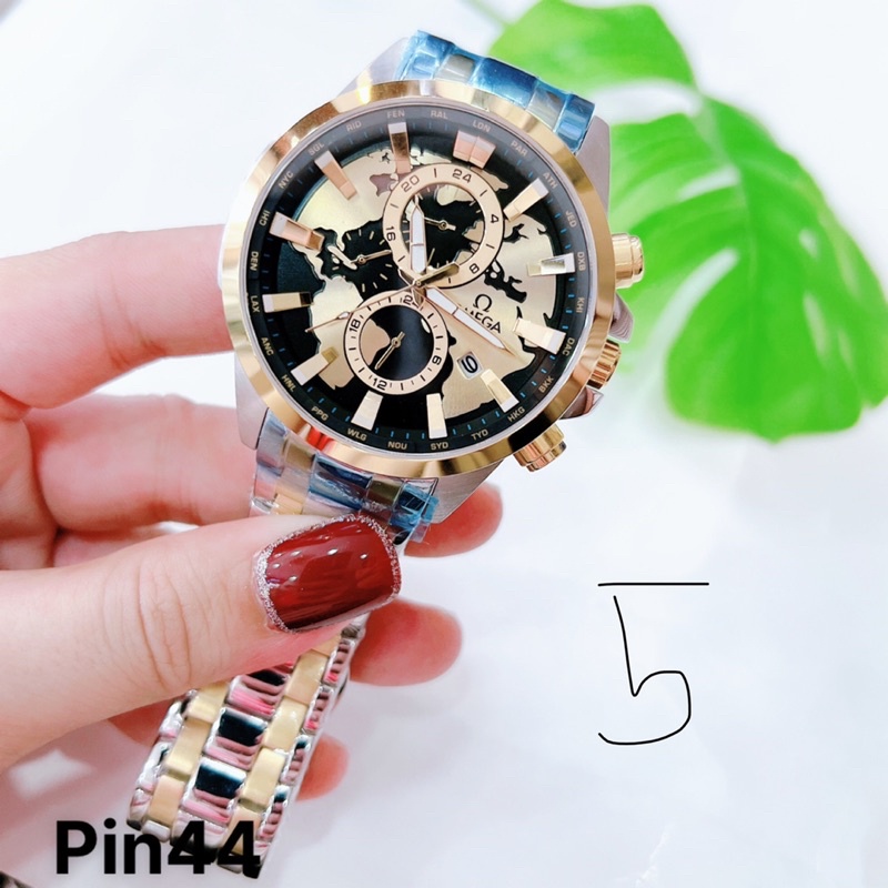 Đồng hồ OMEGA nam 6 kim size 44mm bảo hành 24 tháng
