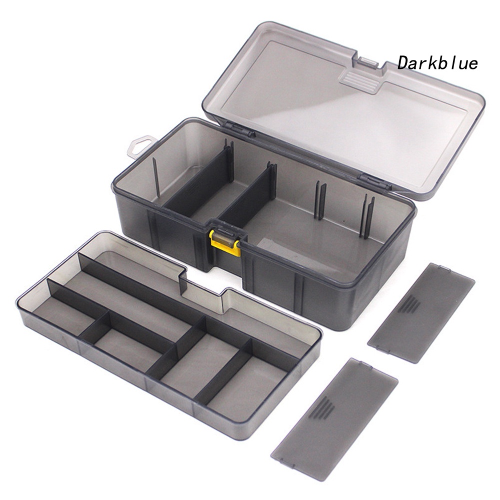 Hộp Đựng Mồi Câu Cá Bằng Nhựa Hai Tầng Chống Thấm Nước Ốp