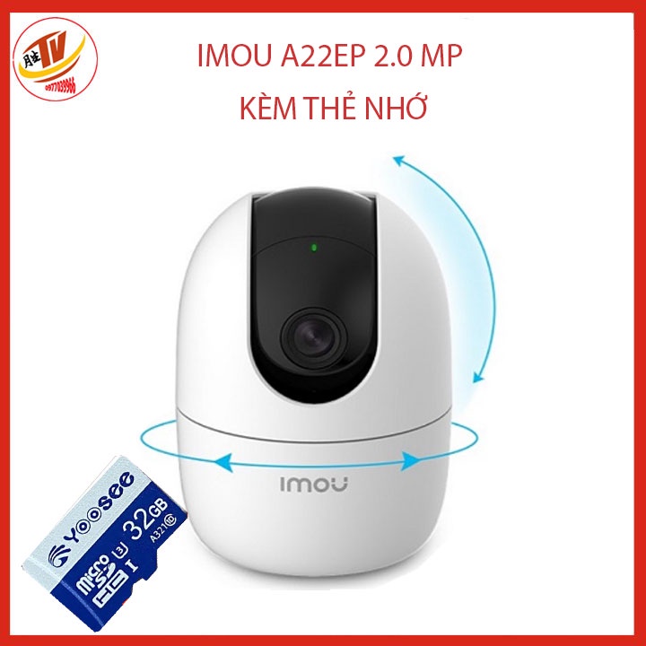 [kèm thẻ 32gb 64gb] camera giám sát ip imou a22ep hàng chính hãng