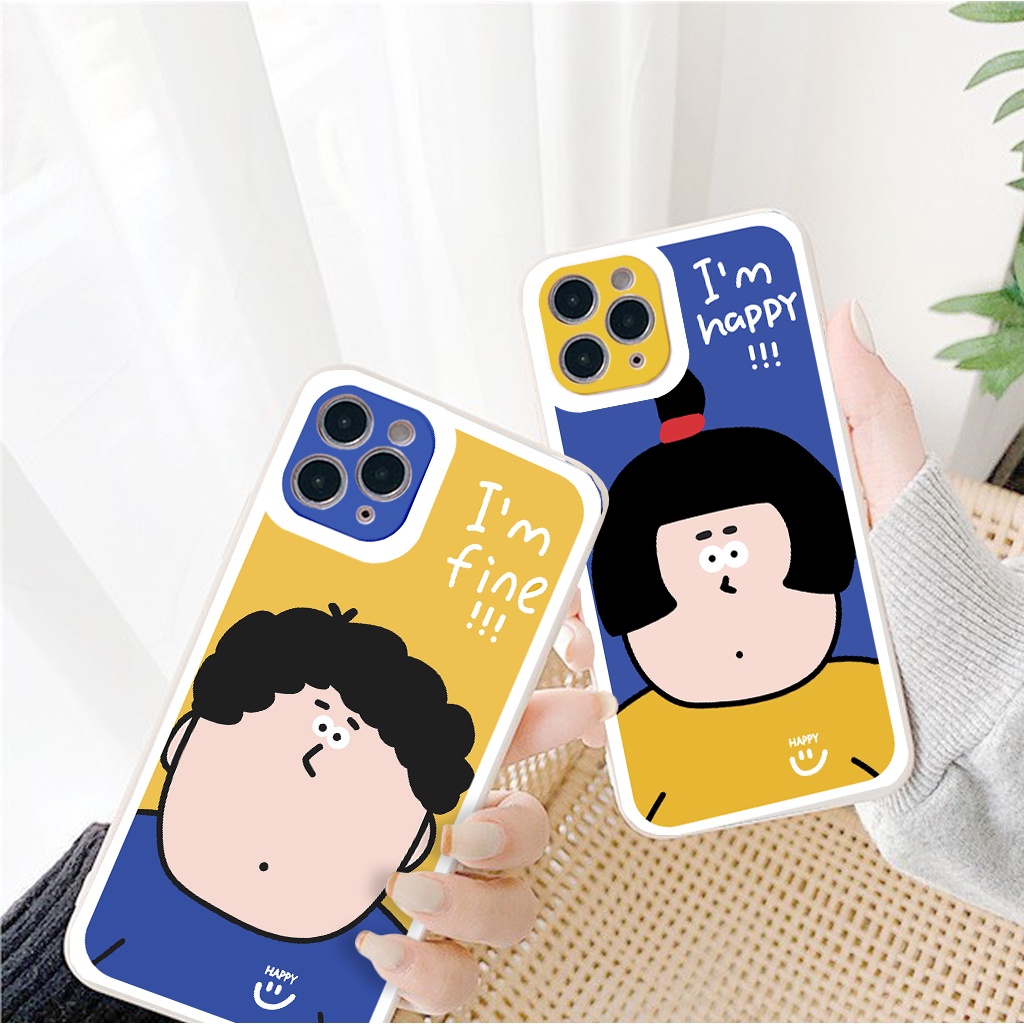 Ốp iphone - Ốp lưng iphone cạnh vuông viền camera Sumo Couple dành cho ip 6 đến 14promax - G29