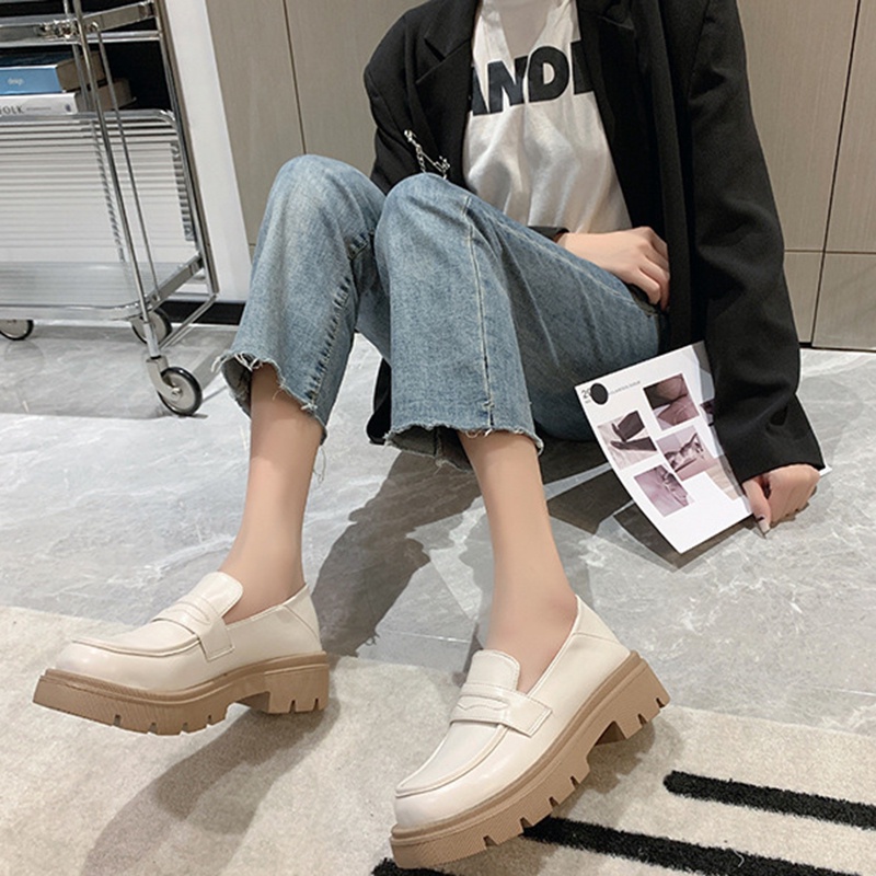 Giày lười IELGY đế xuồng thiết kế đơn giản thời trang cho nữ