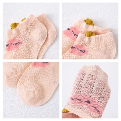 Set 5 đôi tất/vớ lưới KIDS SHOCK cho bé trai và bé gái nhiều màu sắc, họa tiết đáng yêu size từ 0 đến 7 tuổi