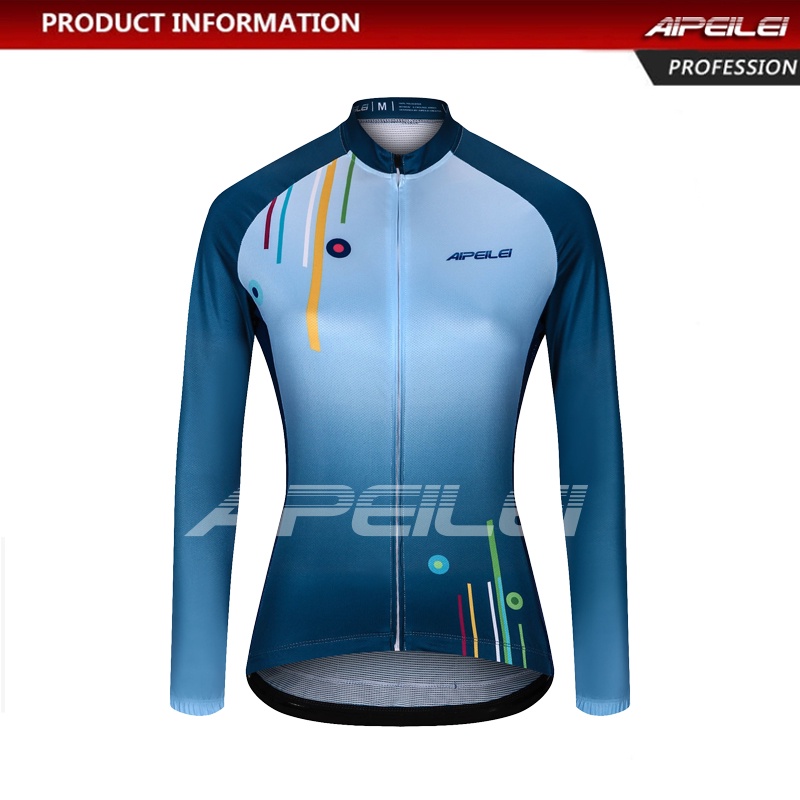 Bộ Quần Áo Chạy Xe Đạp Tay Dài Có Khóa Kéo Aipeilei Cho Nữ