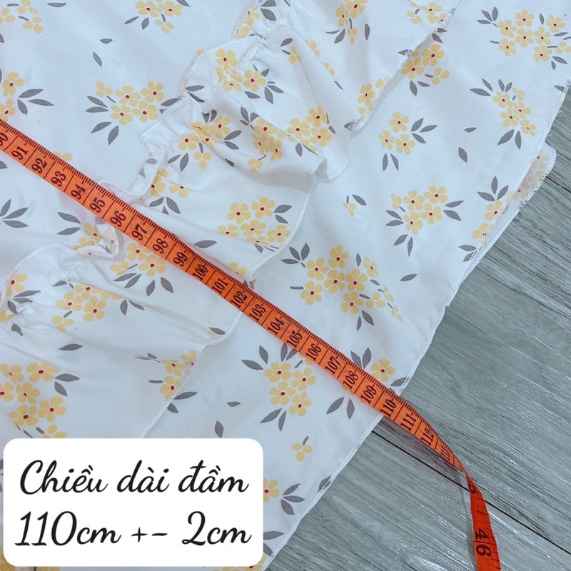 Đầm cổ vuông bèo tầng siêu hot