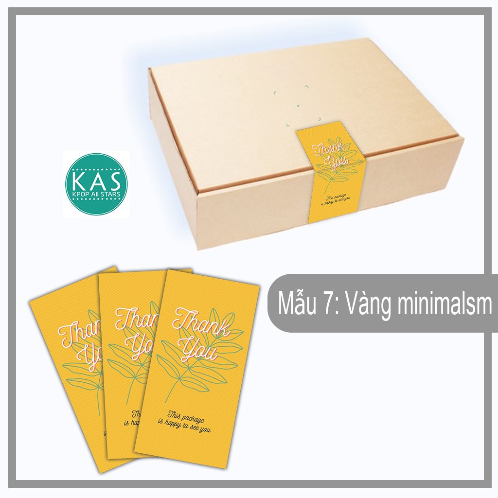 Xấp nhãn dán sticker cảm ơn xinh xắn dành cho shop bán hàng