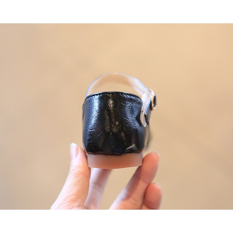 Xăng đan Da Mũi Vuông Thoải Mái Phong Cách Tối Giản Thời Trang Cho Bé Gái 3-16 Tuổi