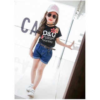 (xả) (thanh lý) Áo phông bé gái D&G (Sz:90-130)