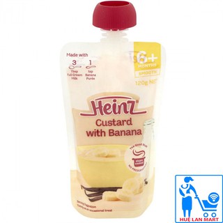 Váng sữa heinz custard with banana 6m+ gói 120g