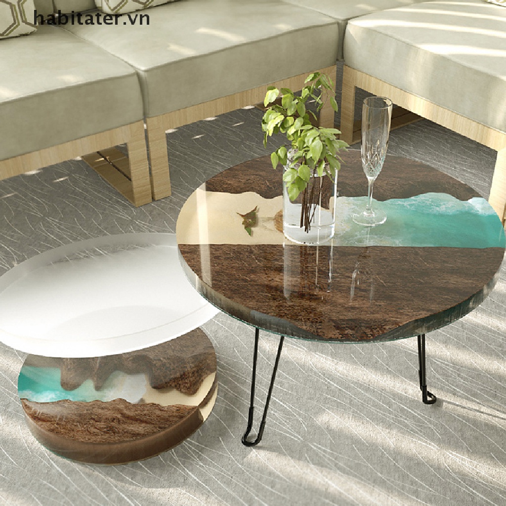Khuôn Silicone Hình Tròn Lớn Làm Vật Liệu Epoxy Resin DIY