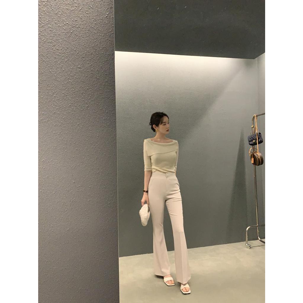 Áo Dệt Kim Tay Ngắn Dáng Ôm Thời Trang Dành Cho Nữ 51752