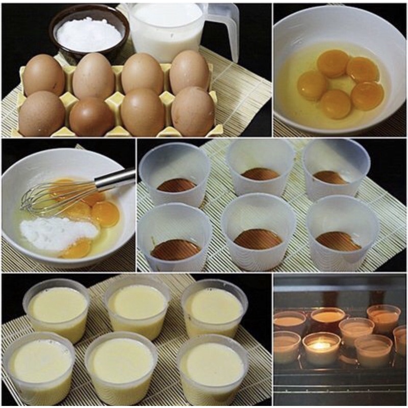 10 Cốc Nhựa Tròn Đựng Caramen, Flan, Sữa Chua, Rau Câu