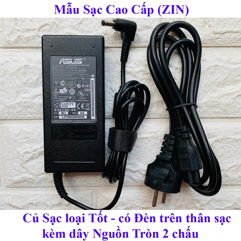 Sạc Laptop Asus 19V – 4.74A – 90W  KÈM DÂY NGUỒN