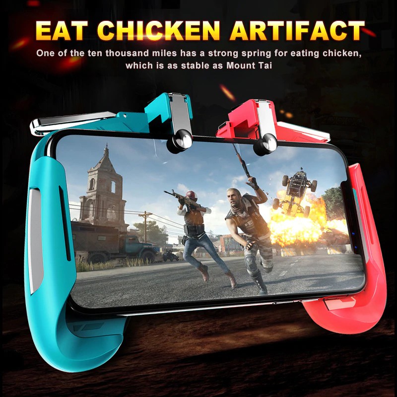 Tay cầm hỗ trợ chơi game PUBG trên điện thoại có nút L1R1 tiện dụng