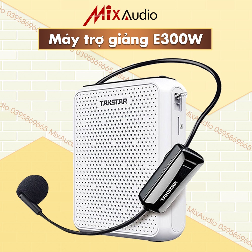 Máy Trợ Giảng Không Dây TAKSTAR E300W, Có Bluetooth, Công Suất 10W, không dây công nghệ UHF, Bảo Hành 12 Tháng