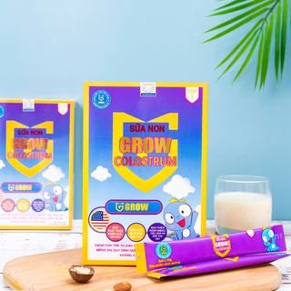 Sữa non Grow Colostrum hộp 20 gói x 14g giúp bé tăng sức đề kháng, phát triển chiều cao