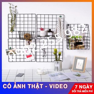SALE COMBO DECOR Khung lưới /giỏ lưới/rổ /kẹp gỗ/móc dính/giá để đồ/móc sườn/đèn led kẹp ảnh