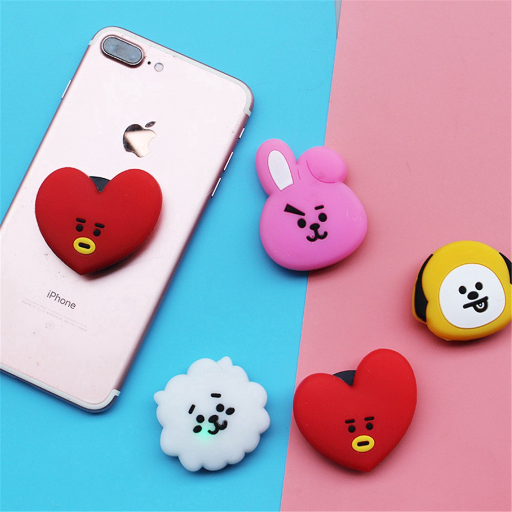 Vòng Nhẫn Gắn Điện Thoại Hình BTS Hoạt Hình Sáng Tạo