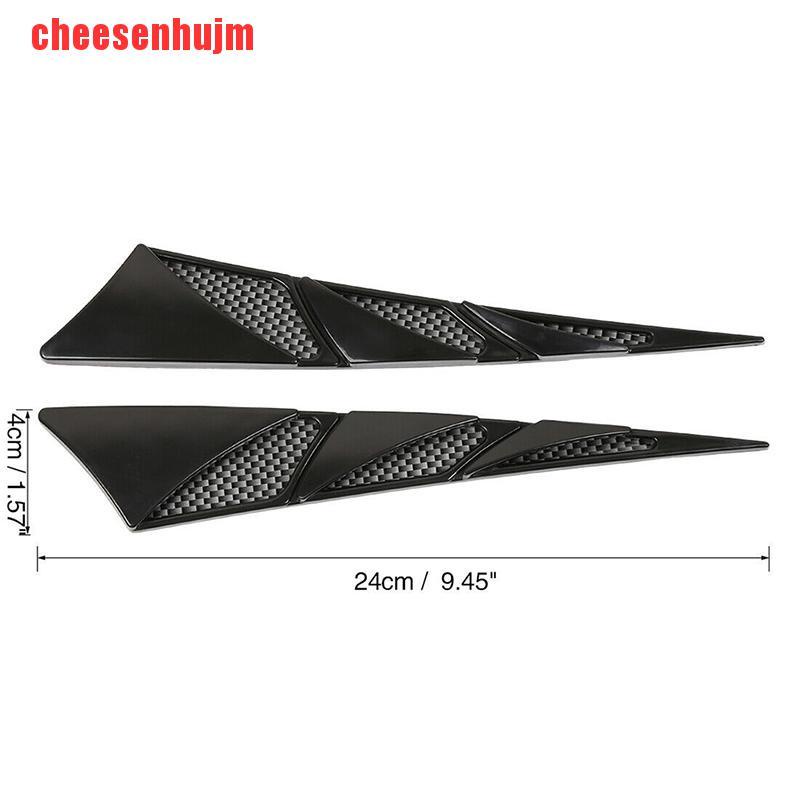 [cheesenhujm]Pair ABS Universal Car Simulation Hood Vent Decor Sporty Side Air Flow Sticker